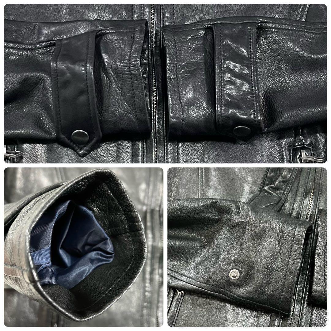 美品✨RATTLE TRAP シングルライダースジャケット　山羊革　Mサイズ
