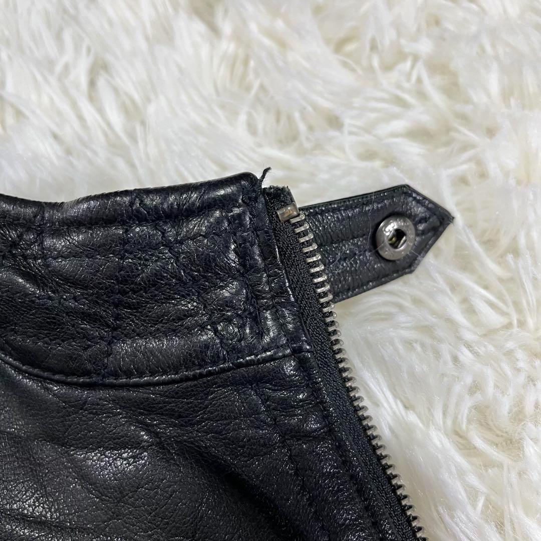 美品✨RATTLE TRAP シングルライダースジャケット　山羊革　Mサイズ