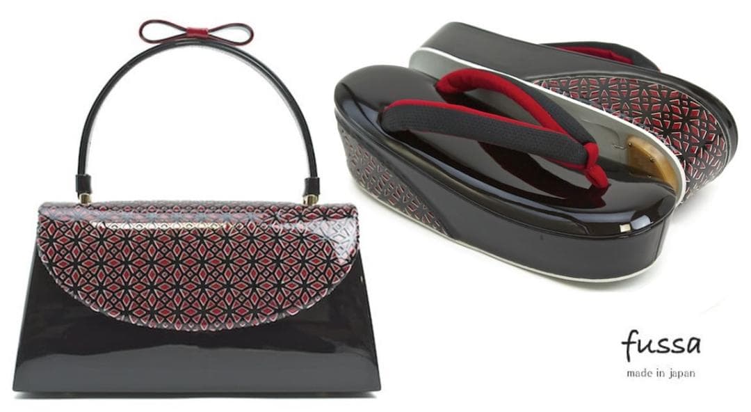 fussa バッグ 草履 クリスタルパンチング ふりふ