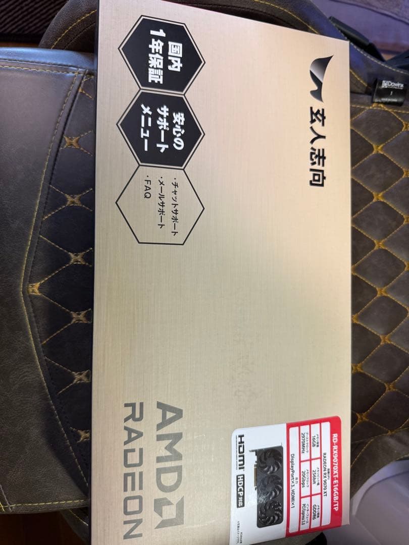 AMD RX9070 XT 玄人志向 RD-RX9070XT-E16GB/TP