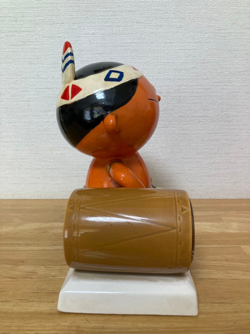 シスコーン坊や　インディアン　陶器置き時計