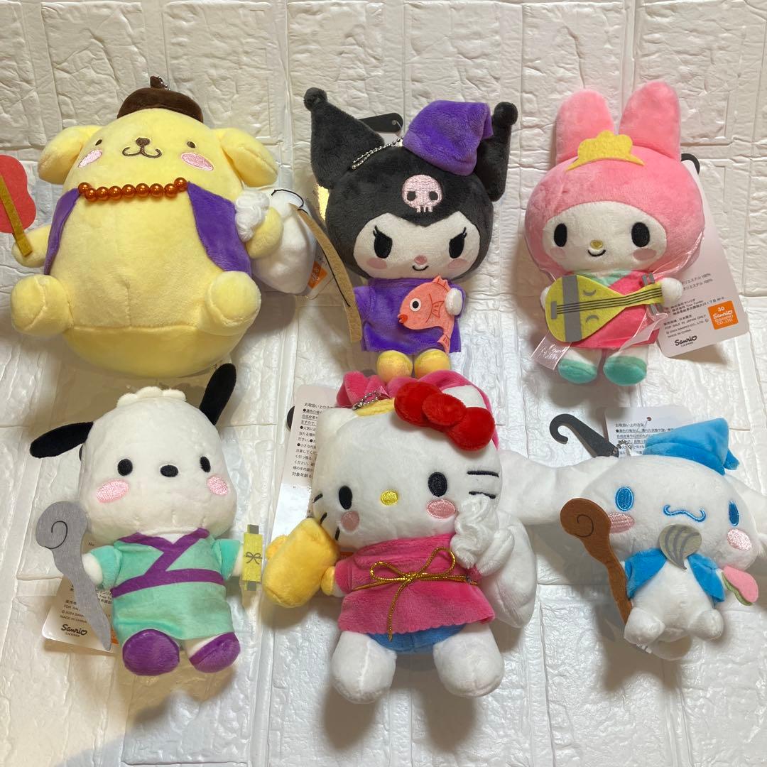 【新品♡タグ付き 】アベイル サンリオ 七福神 ぬいぐるみ マスコットチャーム