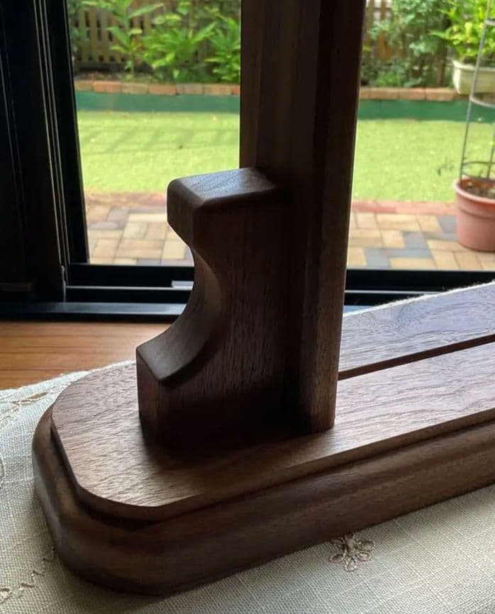 ステンドグラスパネル木台