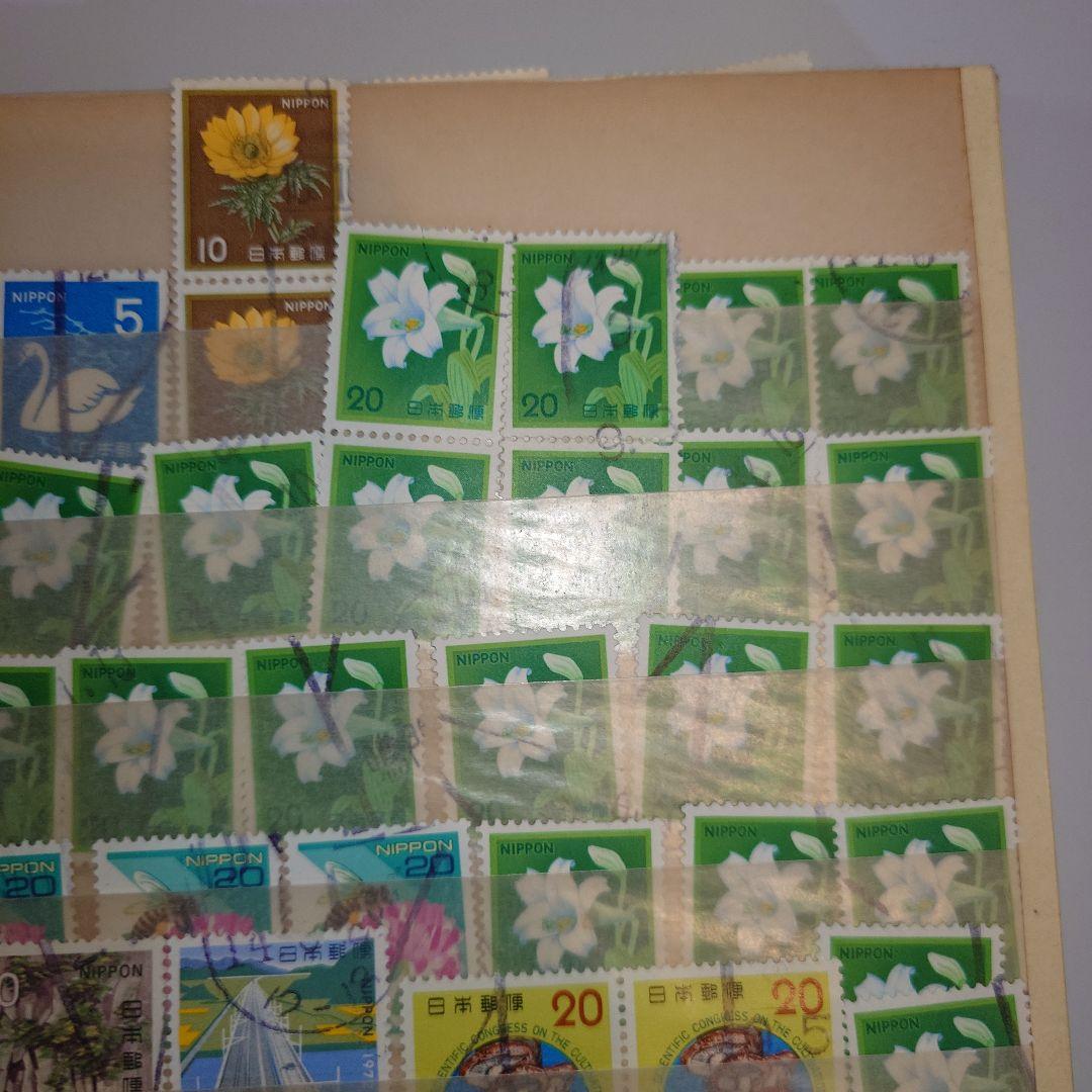 日本 使用済切手 コレクション　ページ1 84枚まとめ売り