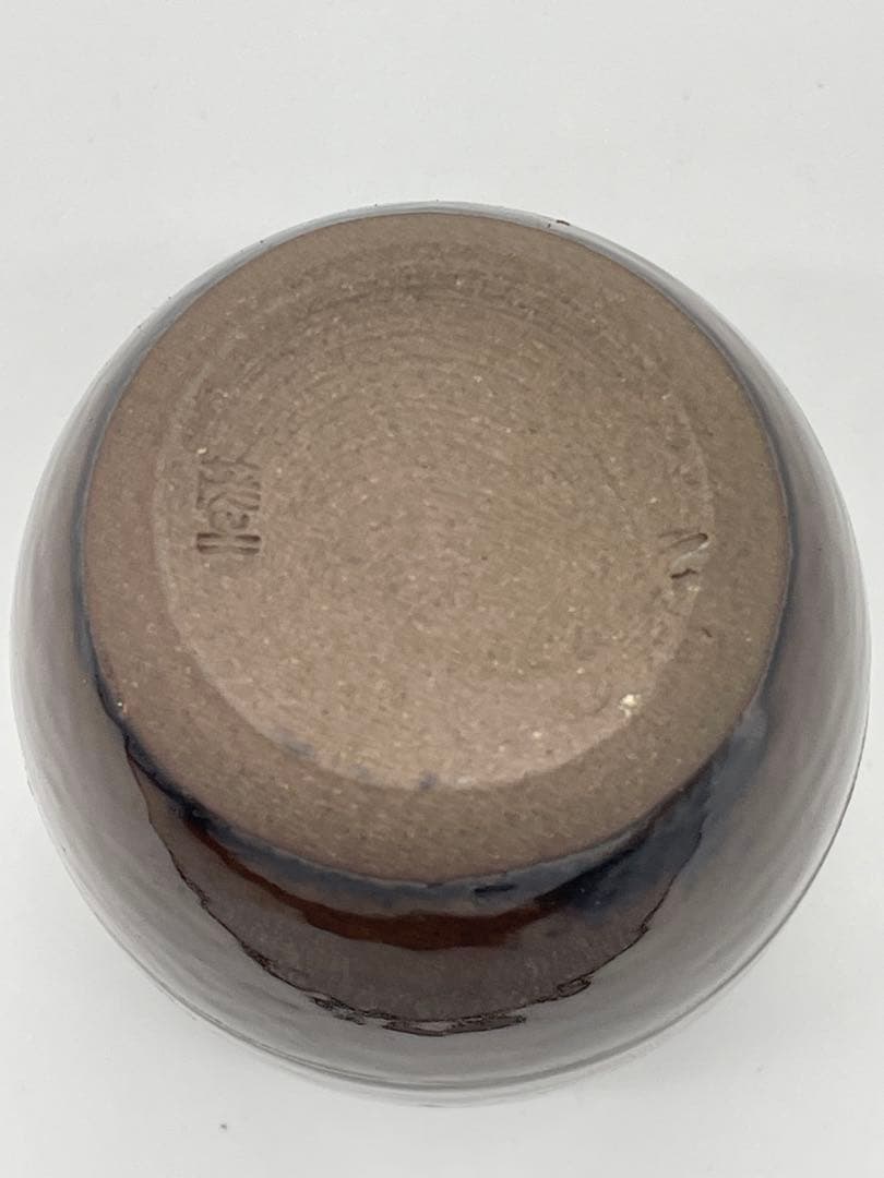 【美品】高取焼 清水茂生 造 茶入 肩衝 煎茶道具 茶道具 共箱 専用袋付き