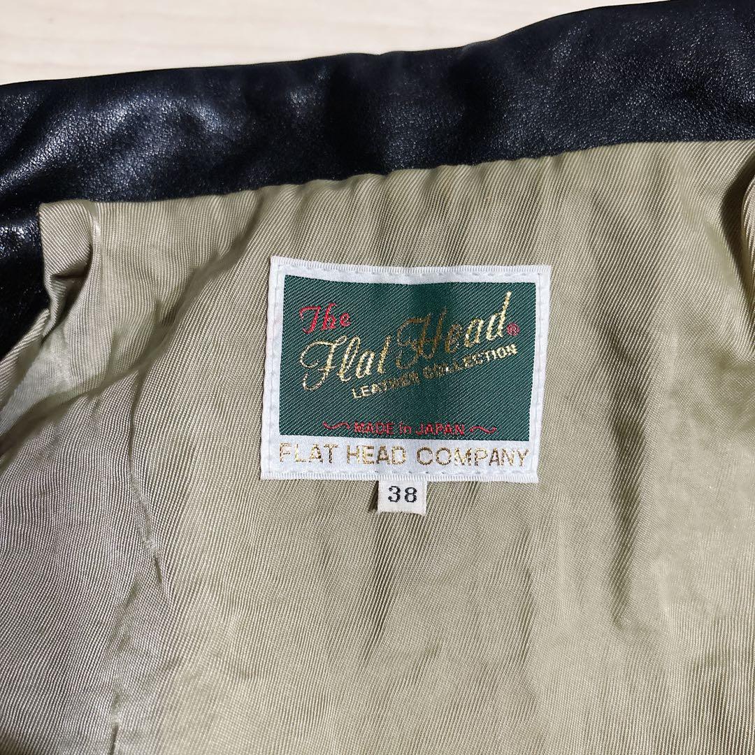 THE FLAT HEAD ホースハイド シングル レザージャケット 黒 38