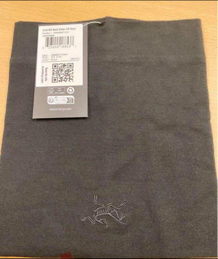 最後　アークテリクス リーフCOLD WX NECKGAITER AR WOOL