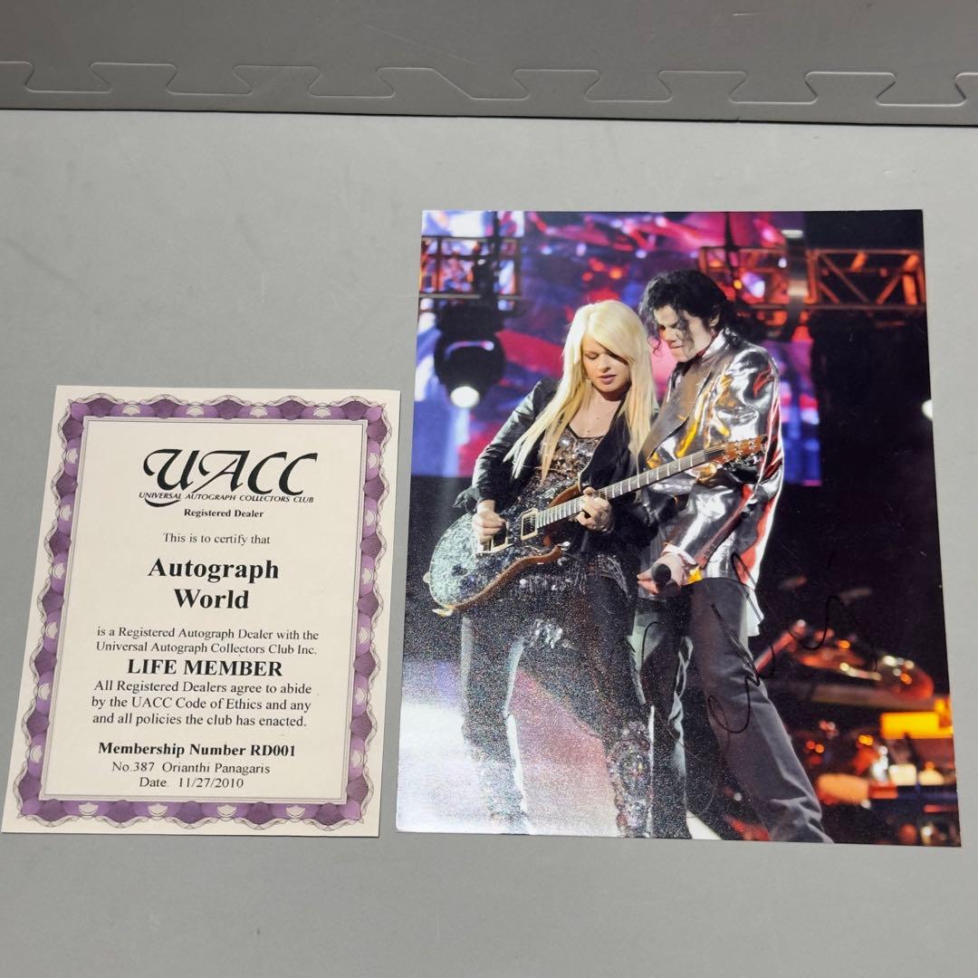 マイケル・ジャクソン Orianthi オリアンティ 直筆 サイン オートグラフ