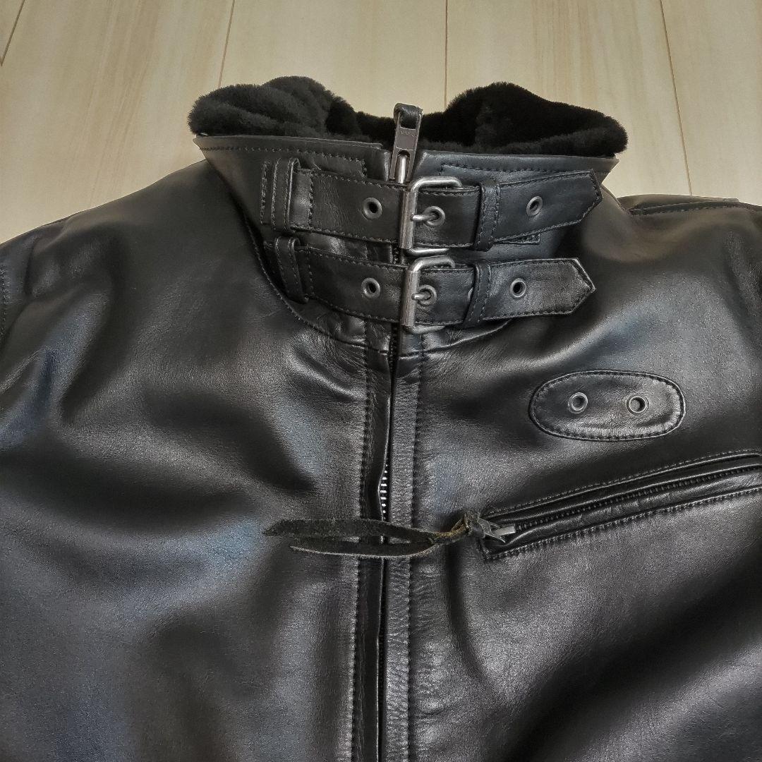 Liugoo Leathers ライダース 防寒 レザージャケット　インナー付