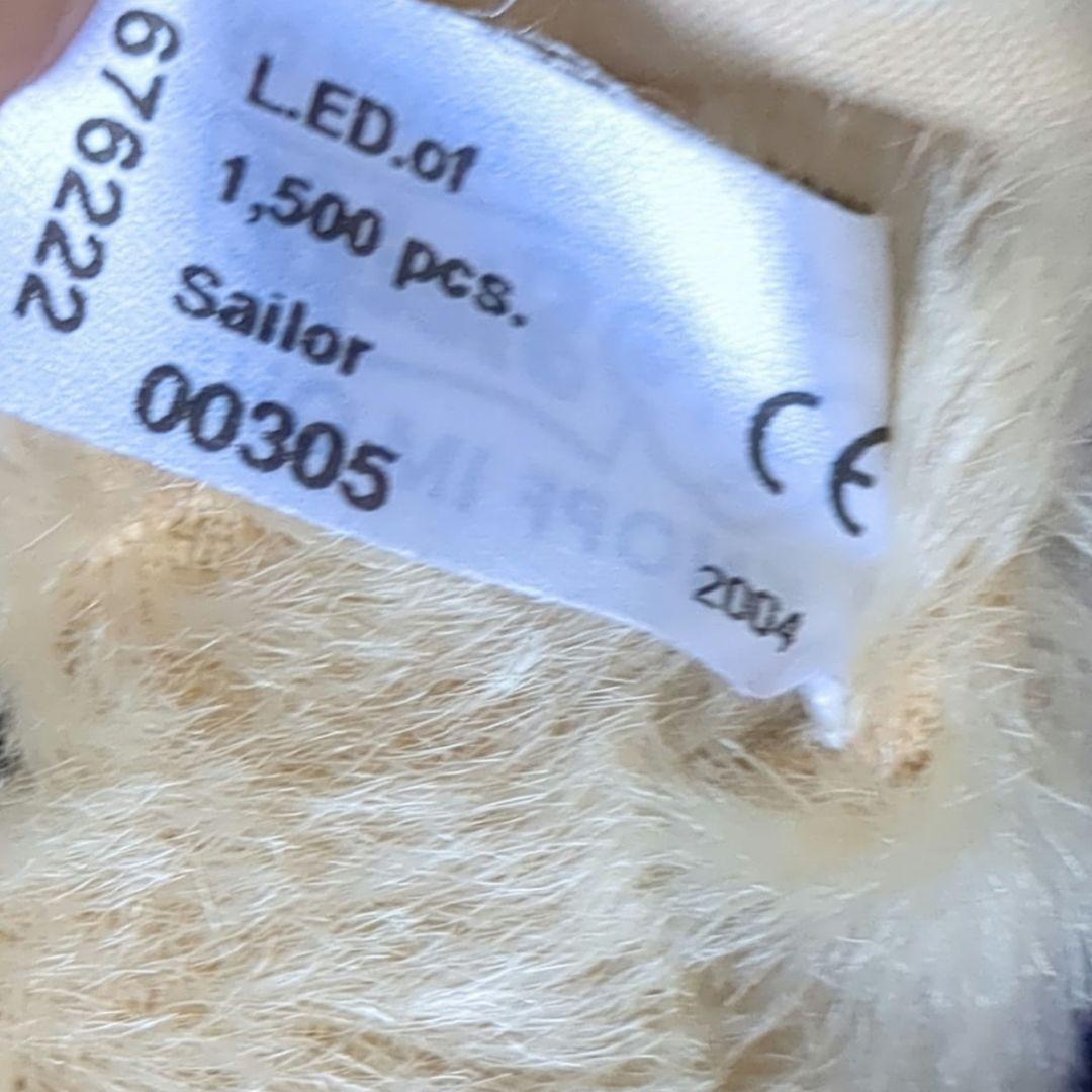 シュタイフ Steiff レプリカ1910 セーラーテディ 2004年 日本限定