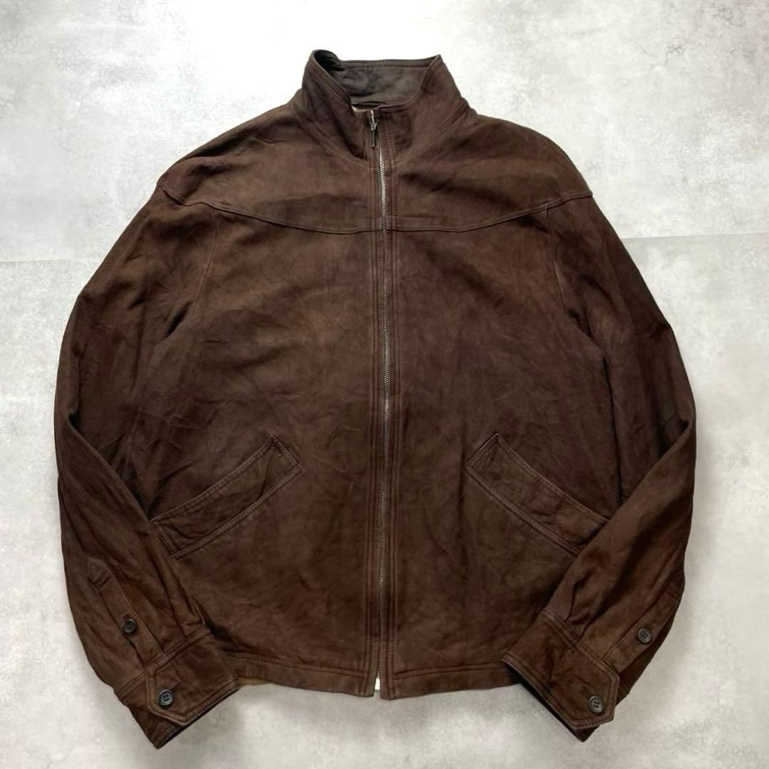 希少XL✨ポールスミス 羊革ラムスキン スウェードレザー シングルライダース