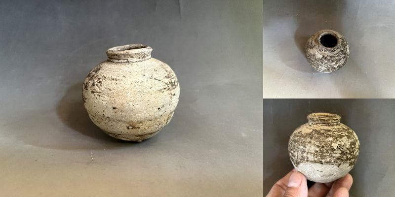 壷■小壺 土器 須恵器 発掘品 古壺 時代物 一輪挿し オブジェ 水滴 骨董■