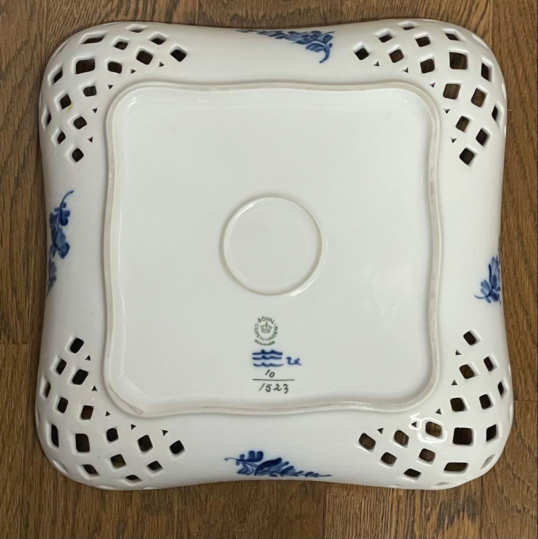 ロイヤルコペンハーゲン ブルーフラワー レースフラワー プレート
