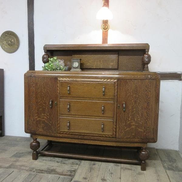 イギリス アンティーク 家具 サイドボード キャビネット 什器 英国 6478c