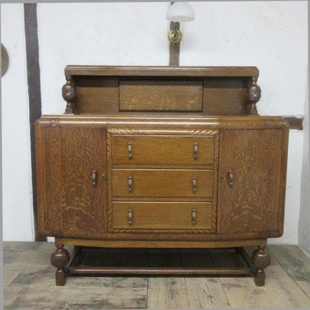 イギリス アンティーク 家具 サイドボード キャビネット 什器 英国 6478c