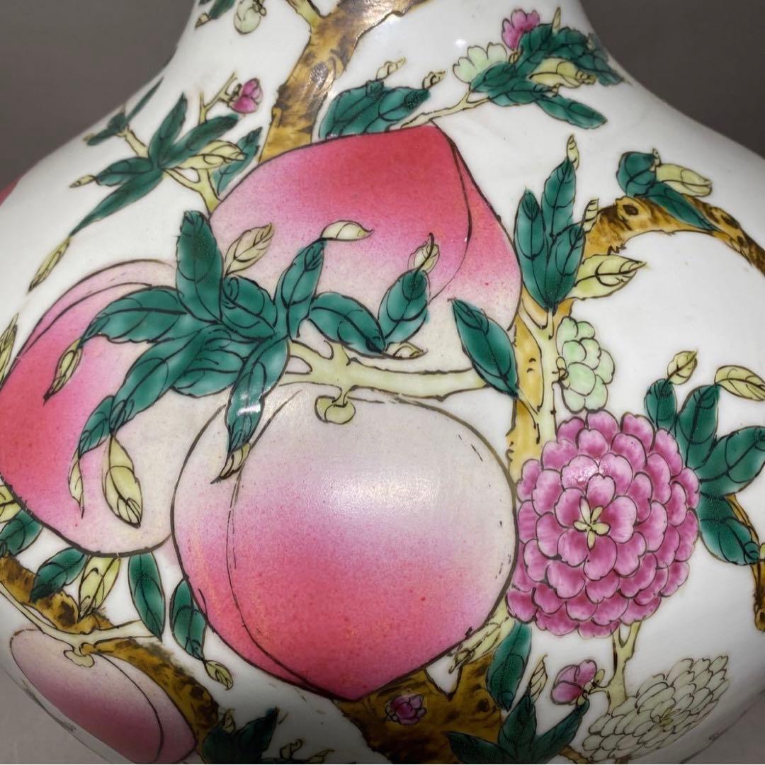 中国　景德鎮　大清乾隆年製　古玩　粉彩　花瓶　花器　サイズ 53㎝