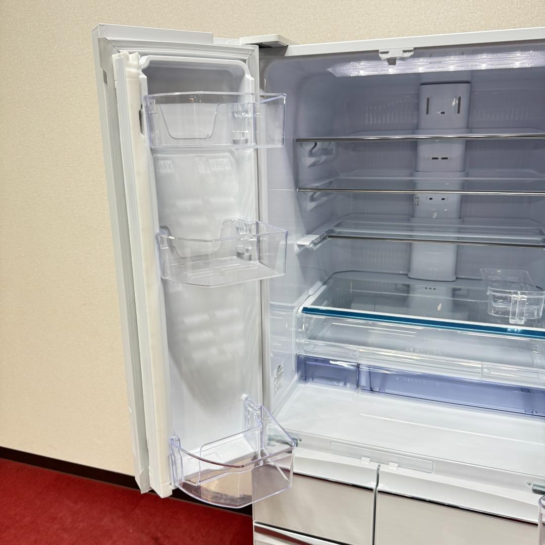 東京23区送料無料　超美品三菱2020年製　6ドア冷蔵庫572L　洗浄/除菌済み