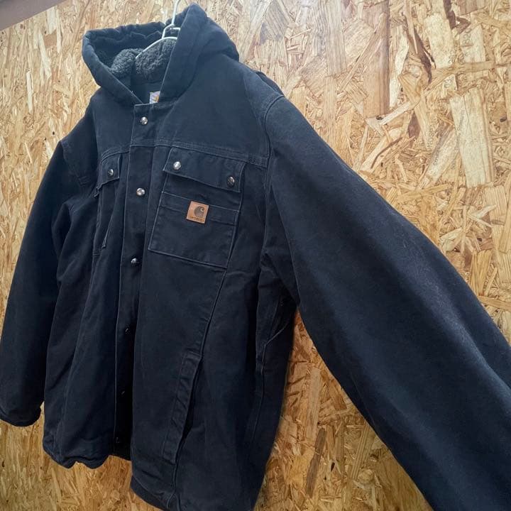 カーハート　バートレットジャケット　皮タグ　インナーボア　古着