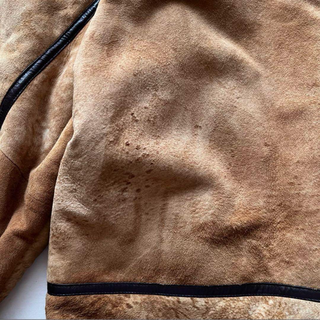 phat farm ファットファーム　ムートンジャケット　b-3 レザー　レア