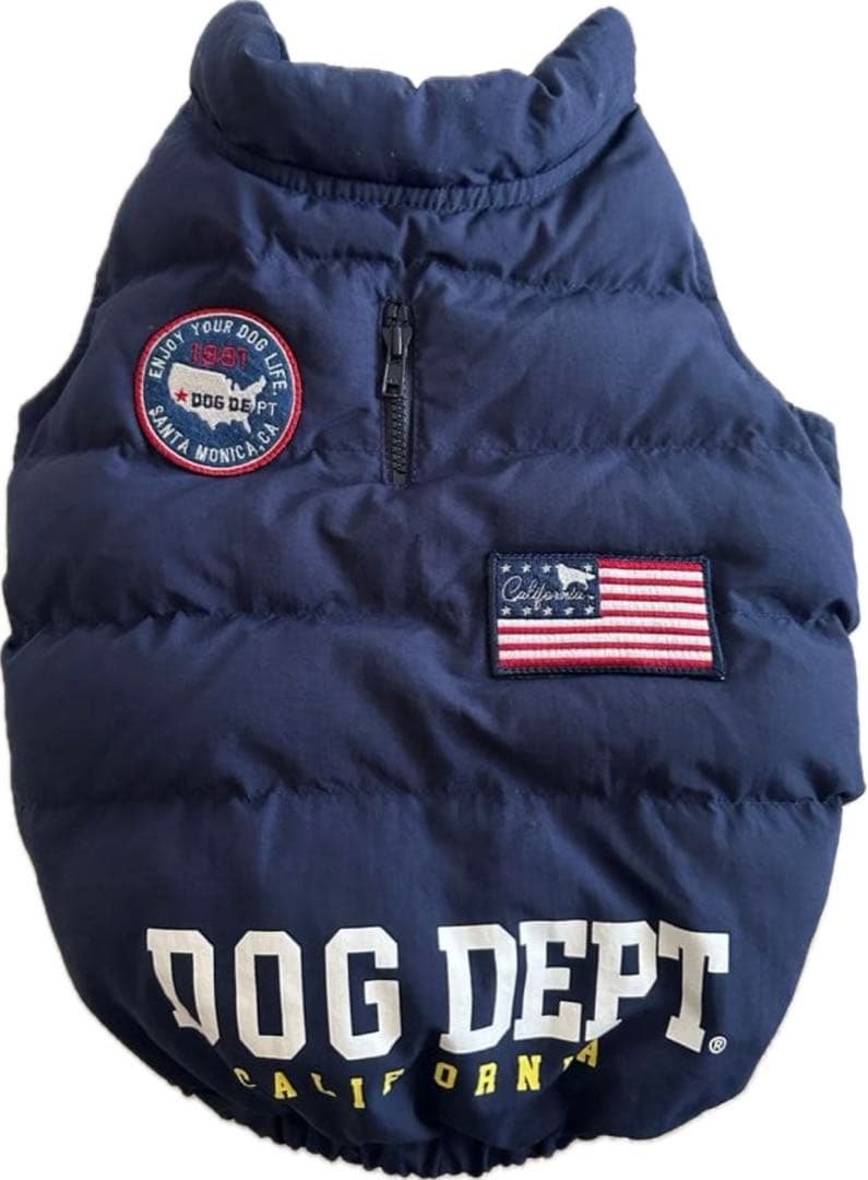 新作☆DOG DEPT クラシックロゴ エアーダウン☆S