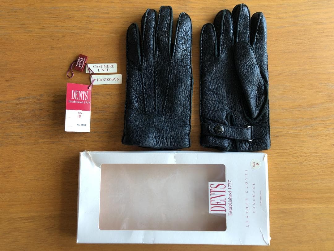 DENTS 15-1564 ペッカリー ブラック サイズ8