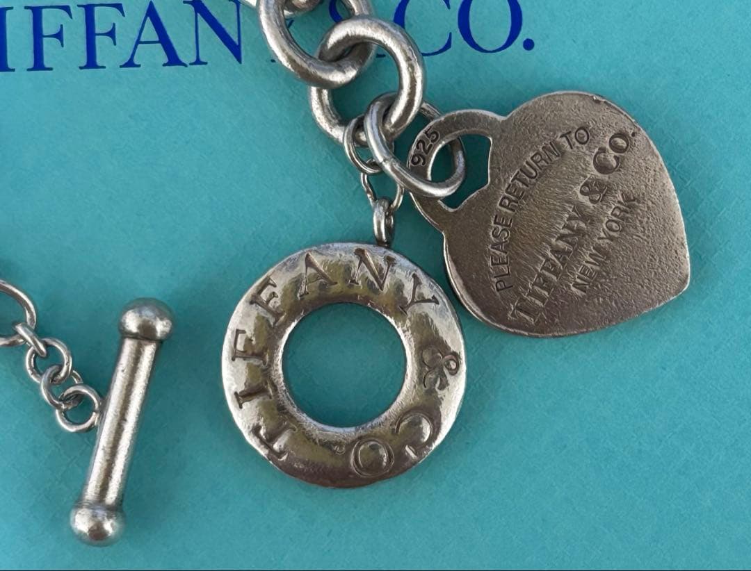 Tiffany オールド　ティファニー　ハートトゥ　ブレスレット　シルバー925