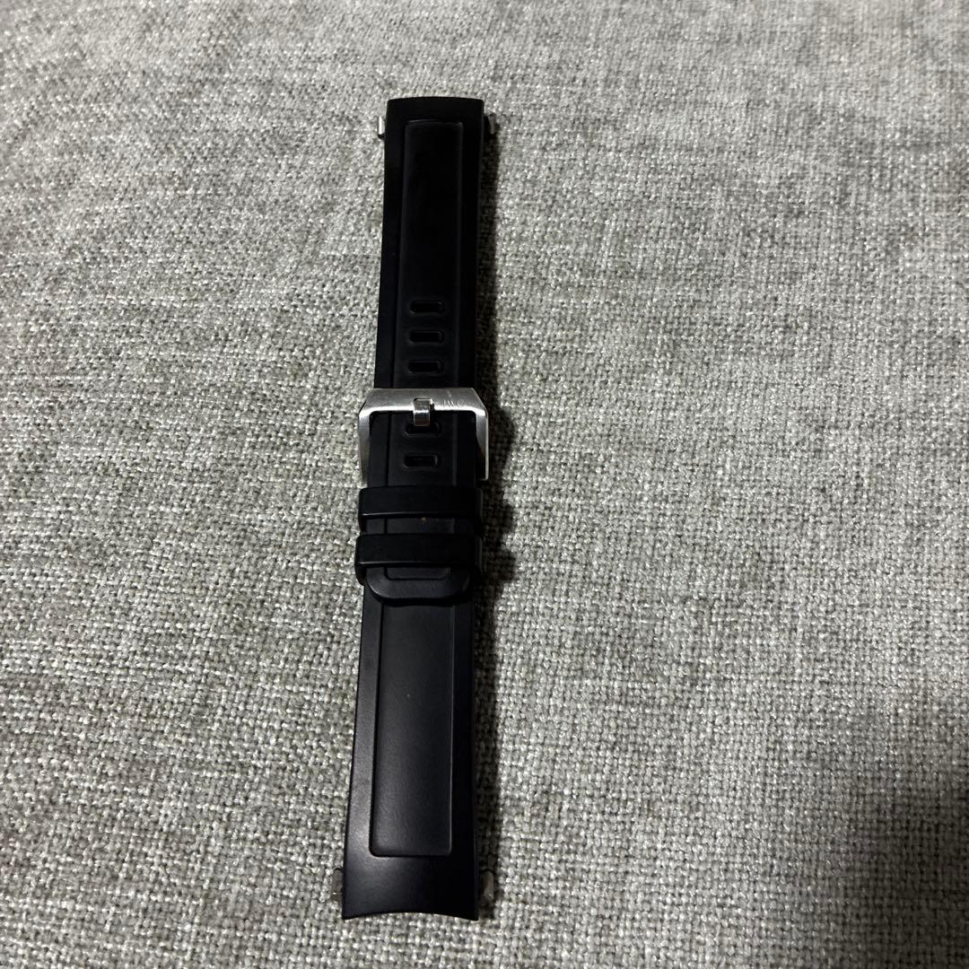 IWC ブラックラバーベルト ダイヤモンドパターン