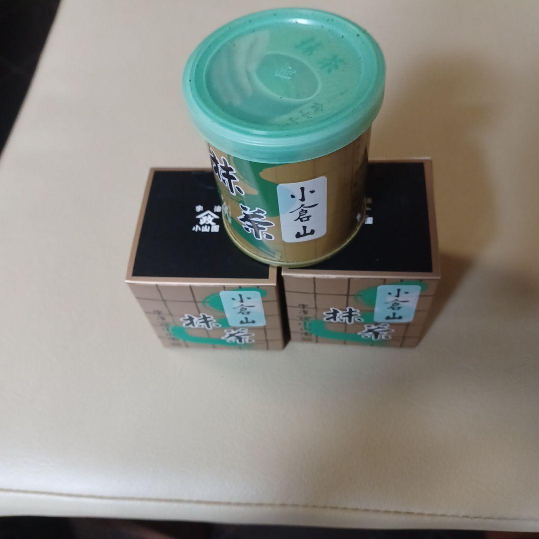 山政　小倉山 抹茶 新品未開封　2026年03月賞味期限　缶１に箱入り２です。