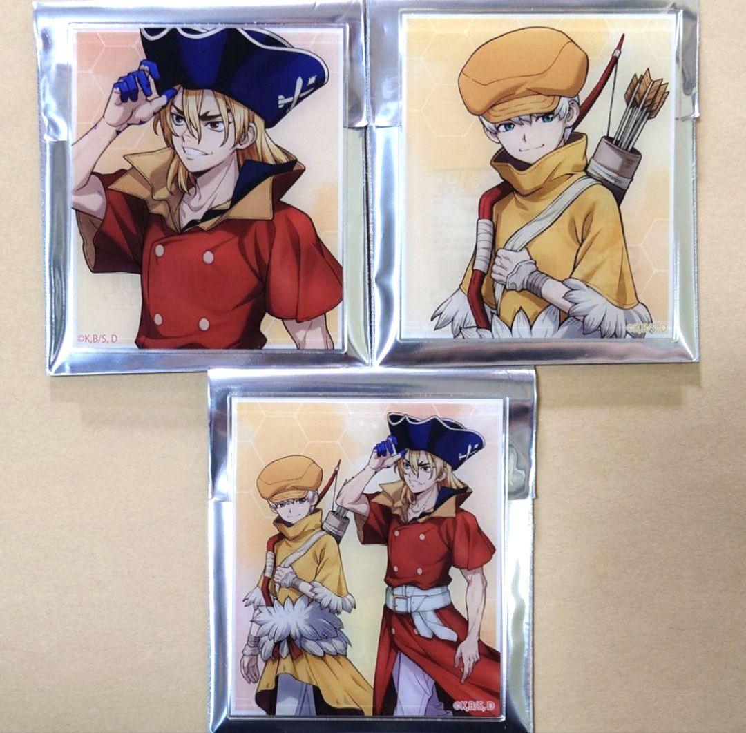 Dr.STONE 龍水 羽京 缶バッジ ブロマイド アクカ 歩み アムニバス