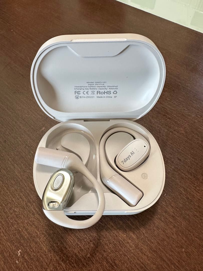 マクアケで人気VTrans 7days AI 翻訳イヤホン