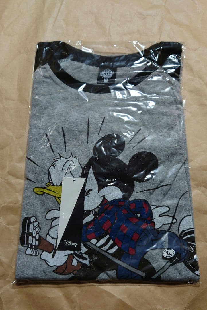 B'z　ディズニー　ラグランTシャツ　XLサイズ