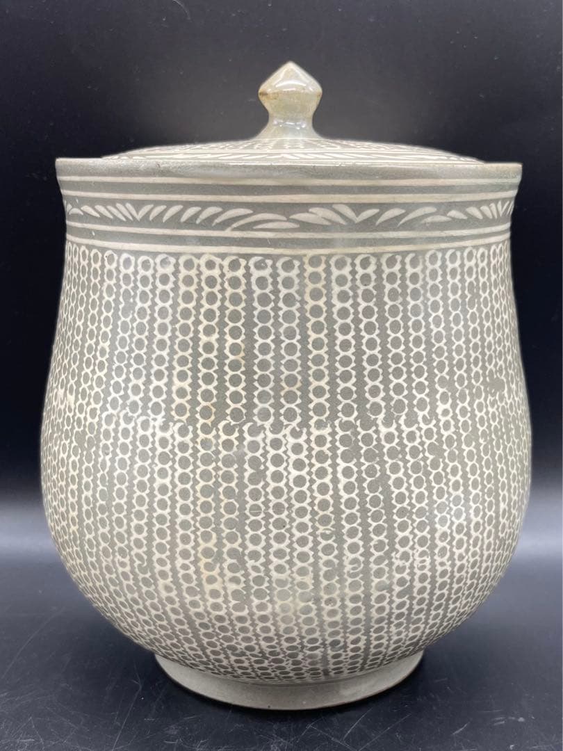 c204　陶房窯　申相浩　水指　茶道具　共箱