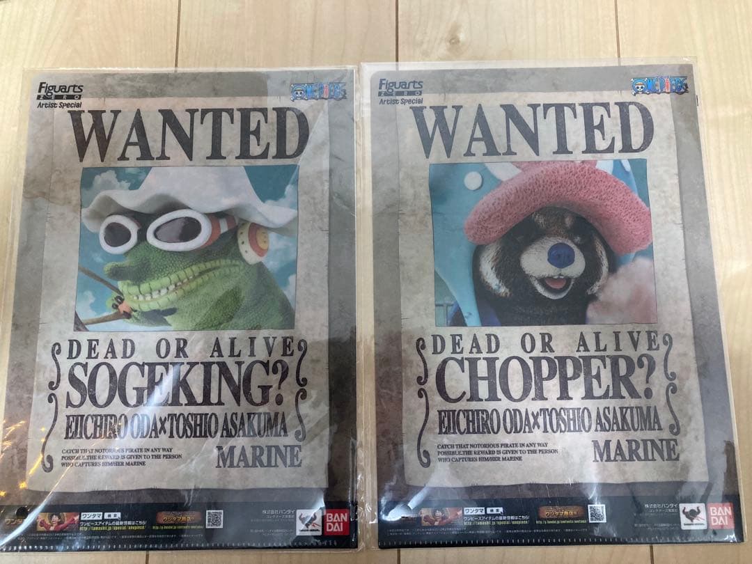 ワンピース 朝隈コラボ フィギュアーツzero クリアファイルセット