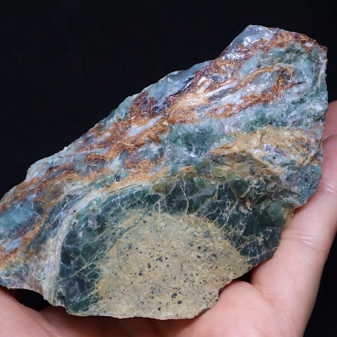 自主採掘！プラズマオパール 392g OP110 原石 天然石鉱物パワーストーン