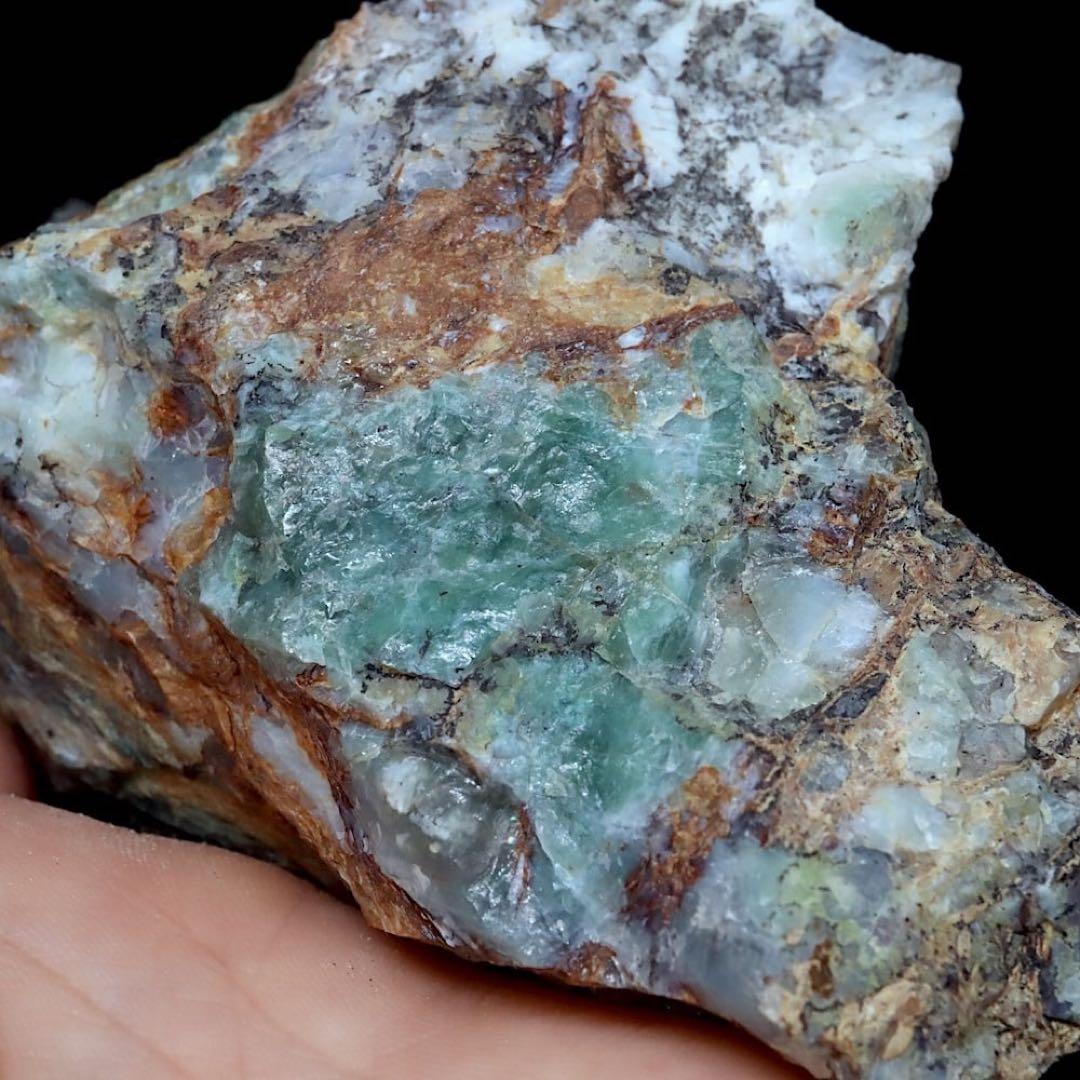 自主採掘！プラズマオパール 392g OP110 原石 天然石鉱物パワーストーン