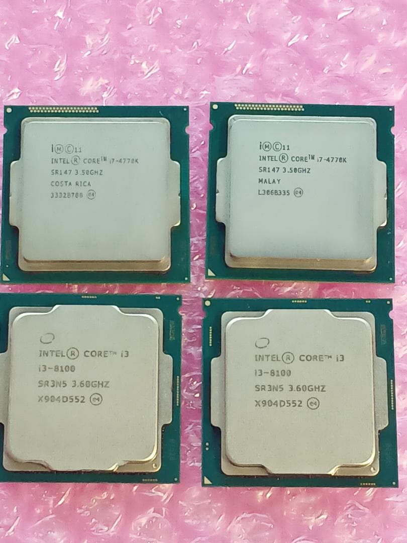 1*E様 CPU intel Core i7-4770K　2個/ｉ3-8100