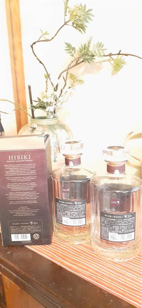 サントリー山崎18年・響21年　空瓶 箱付き　ディスプレイ・コレクション用