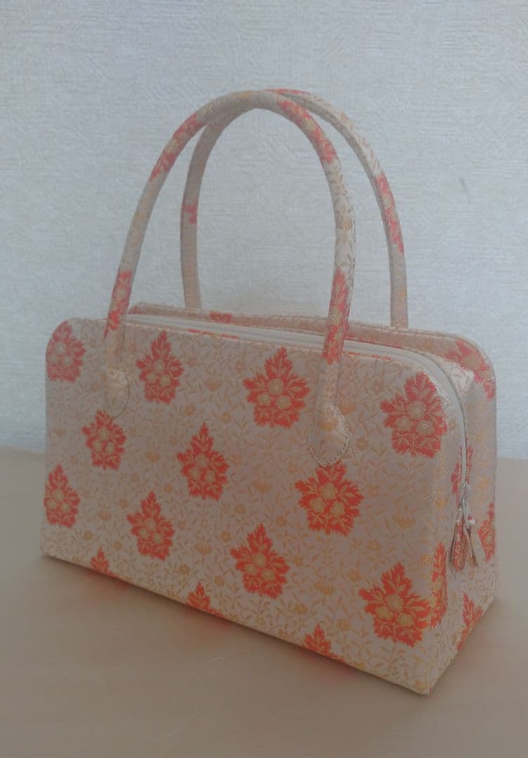 【美品】龍村美術織物 五葉華文 利休バック 和装用バック