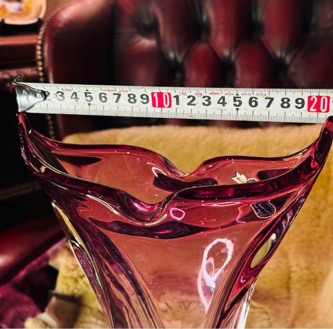 湯布院アンティーク イタリア 重厚ベネチアンガラス フラワースタンド 花瓶