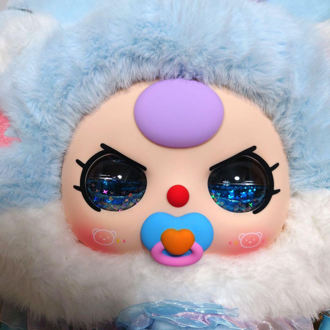 Babythree　バッグ　お顔リュック　猫　オイル目　バブ