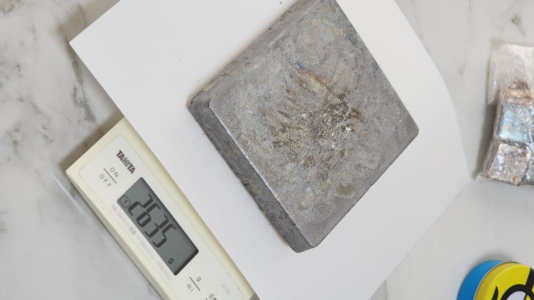 ビスマス　合計約4.6kg　インゴットとチップ