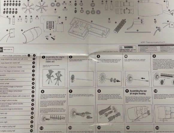 教材系プラキット 航空機用ジェットエンジン