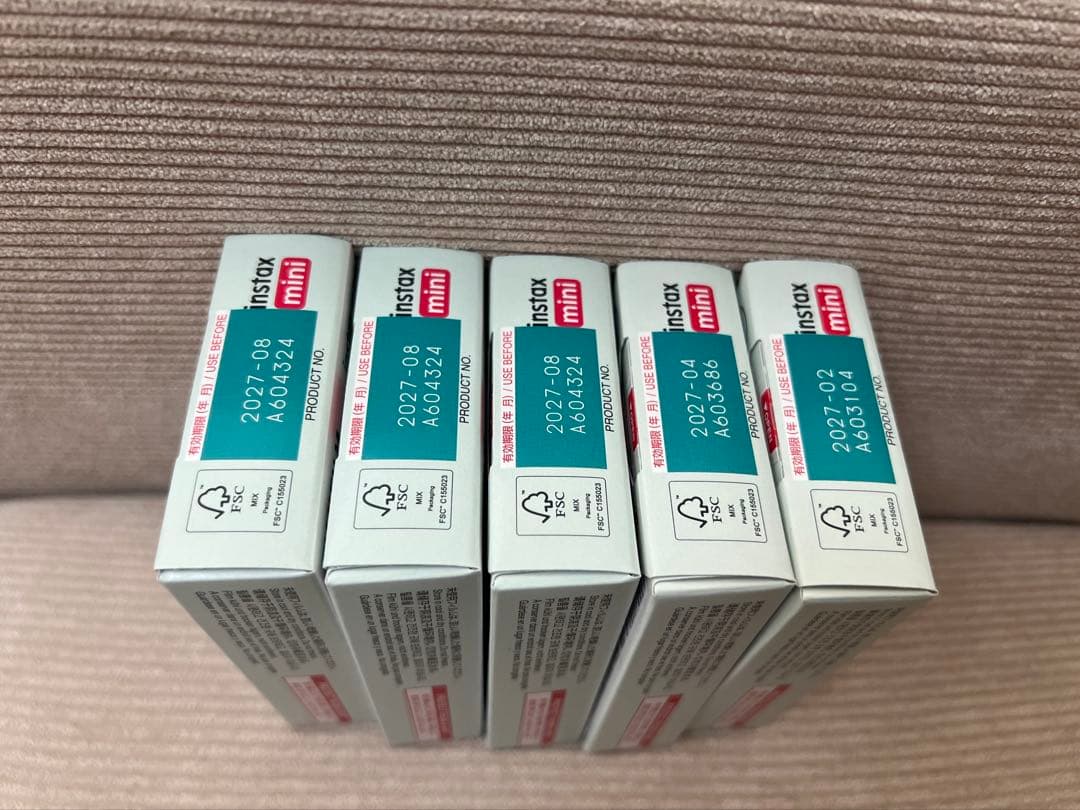 チェキ専用フィルム 絵柄入りフレームタイプ (くまのプーさん) 5個