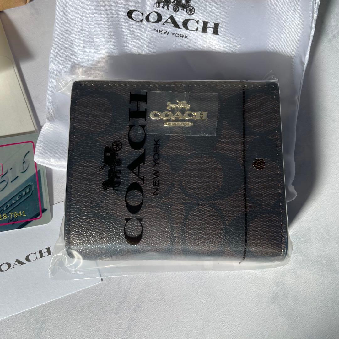 COACH コーチ 二つ折り財布 コンパクト財布 アウトレット品