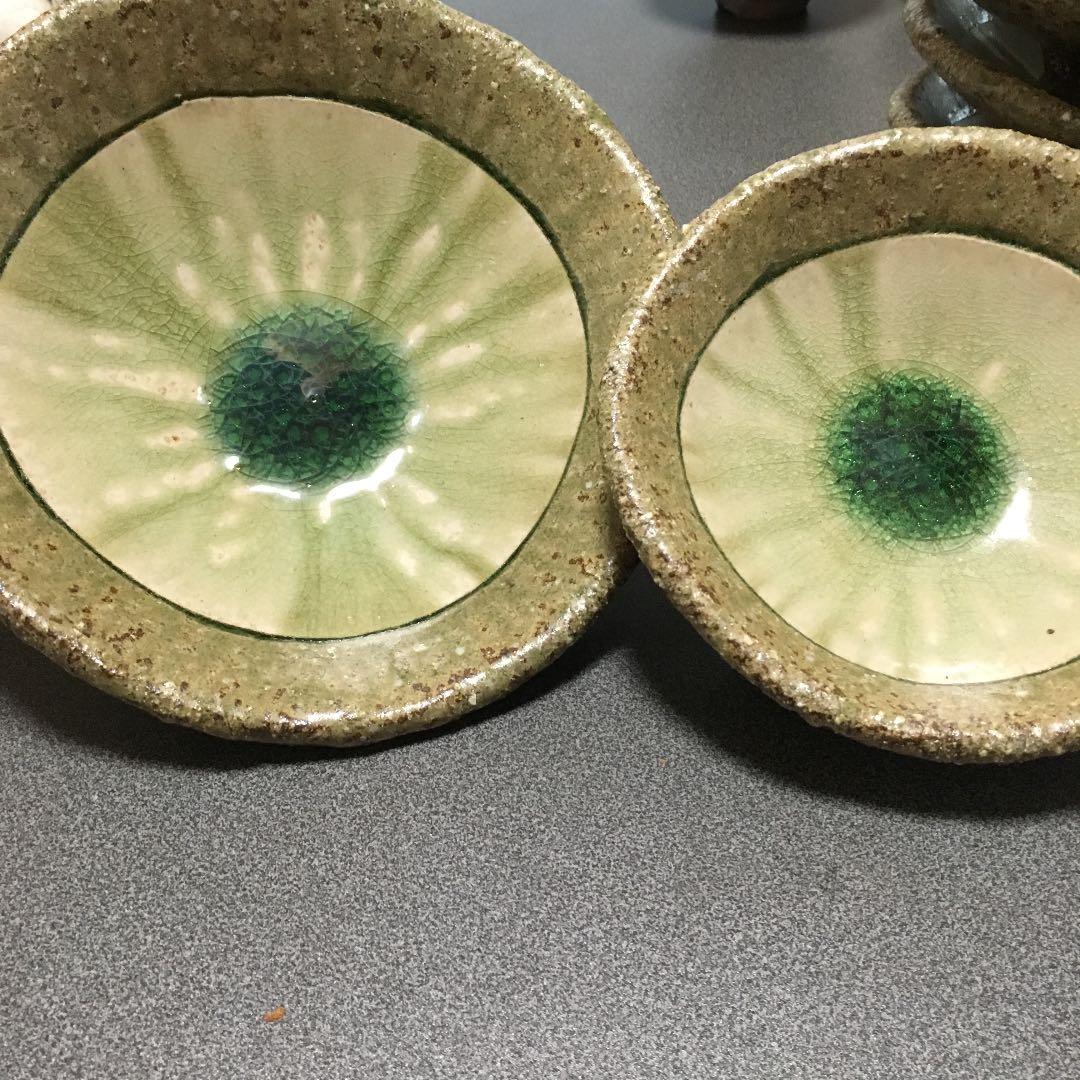 三つ足お皿 作家作品 大１個小5個 再お値下げしま