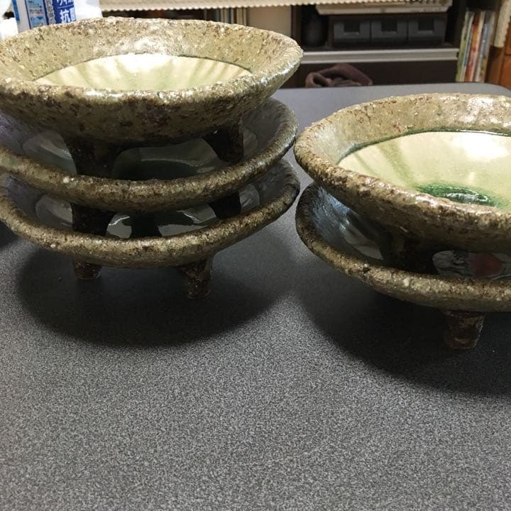 三つ足お皿 作家作品 大１個小5個 再お値下げしま