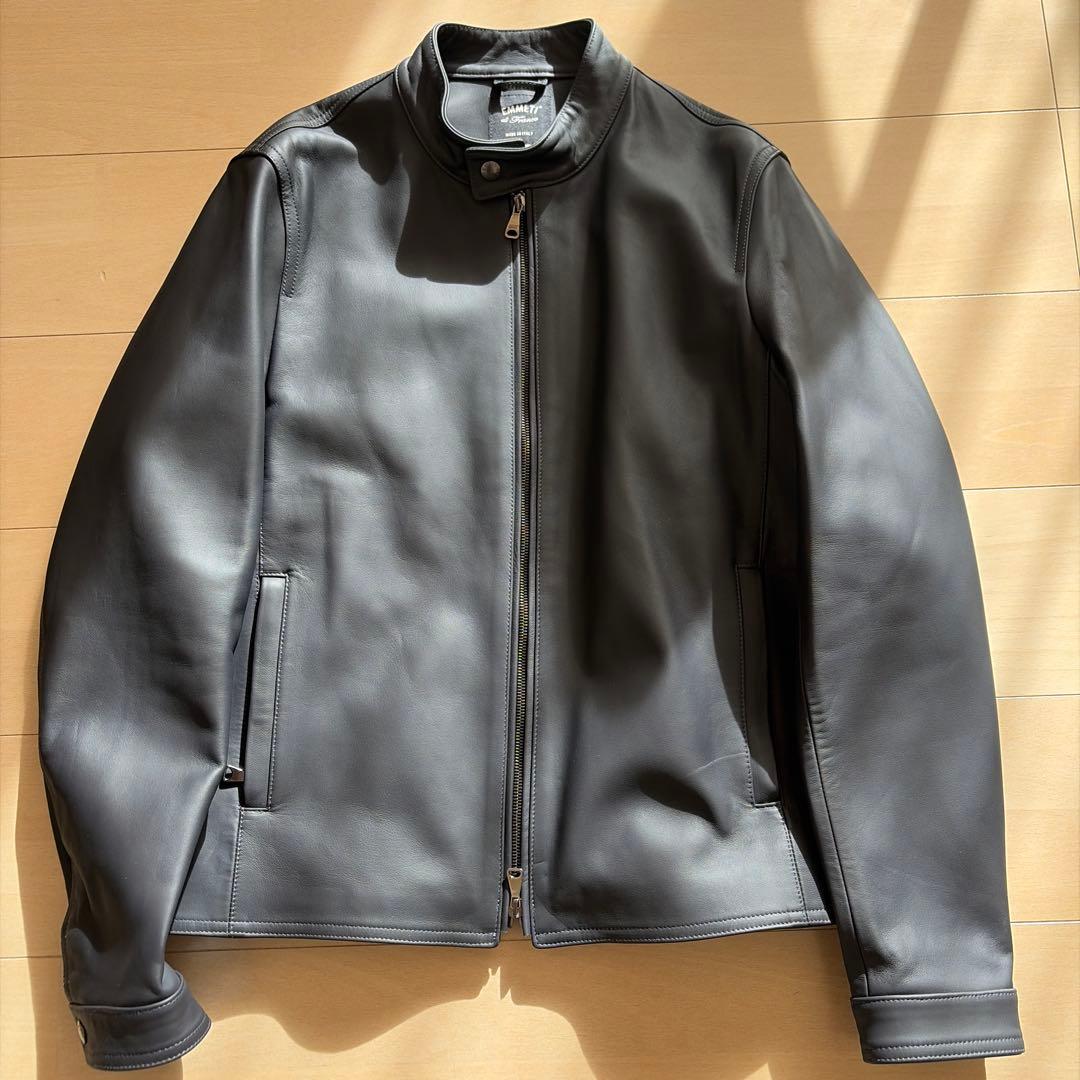 UA別注EMMETI JURI SOVEREIGN 黒レザージャケット50極美品