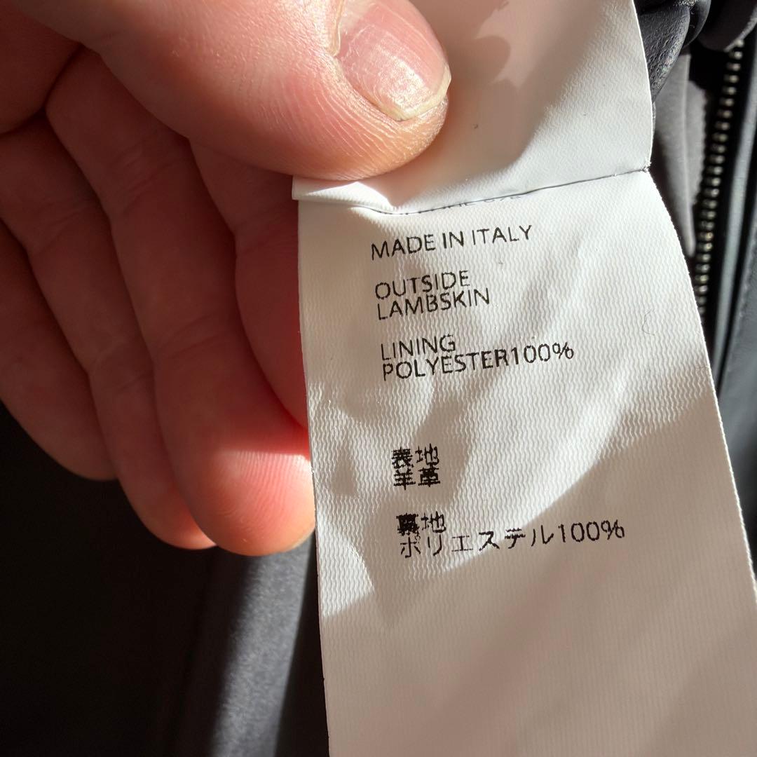 UA別注EMMETI JURI SOVEREIGN 黒レザージャケット50極美品