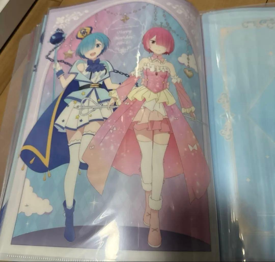 リゼロ　レム　ラム　誕生日　クリアファイルセット