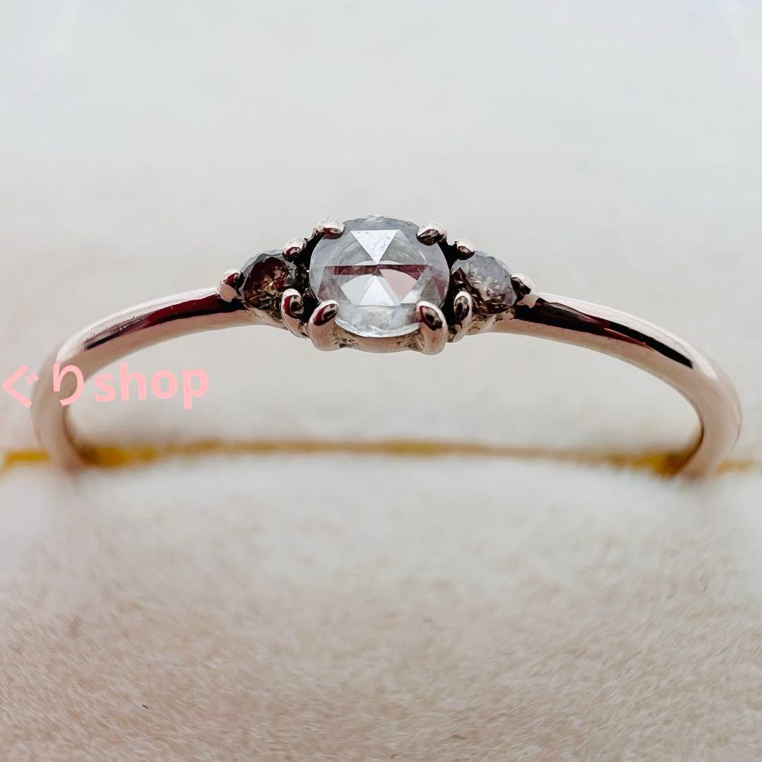 ete k10 MPG ミストピンク ダイヤモンド リング　13号